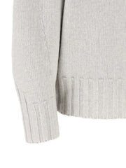 The Attico Gray Virgin Wool Cardigan