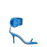 The Attico Light Blue Satin Stiletto Heels Sandals - Sandals