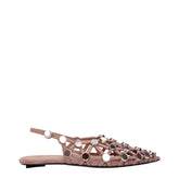 The Attico Pink Leather Ballet Flats - EU36.5/US6.5