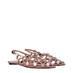The Attico Pink Leather Ballet Flats - EU36.5/US6.5