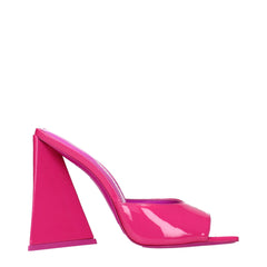 The Attico Pink Leather Platforms - EU37.5/US7.5