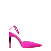 The Attico Pink Satin Stiletto Heels Sandals