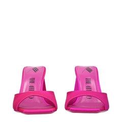 The Attico Pink Satin Stiletto Heels Sandals - EU36/US6 - Sandals