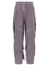The Attico Purple Cotton Cargo Pants