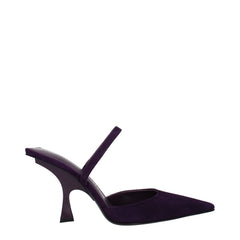 The Attico Purple Leather Stiletto Heels Sandals - Sandals
