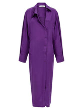 The Attico Purple Rayon Midi Dress