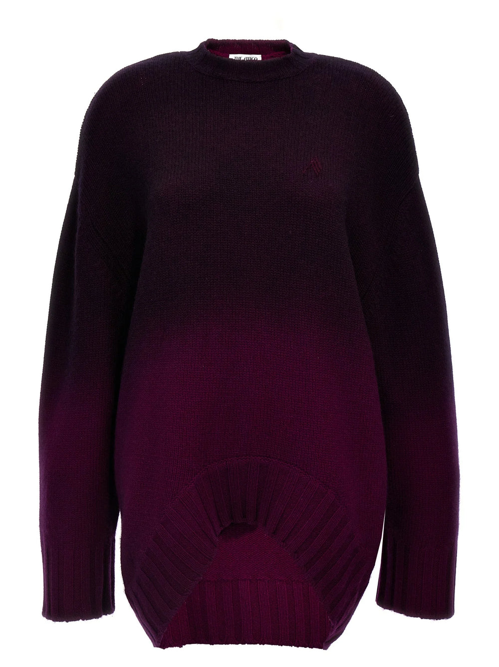 The Attico Purple Wool Short Dress - IT40