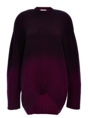 The Attico Purple Wool Short Dress - IT40