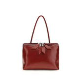 The Attico Red Calf Leather Bos Taurus Shoulder Bag