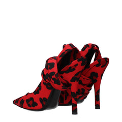 The Attico Red Fabric High Heel Pumps - EU36/US6