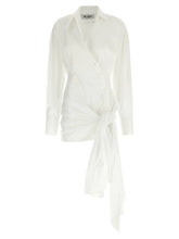 The Attico White Cotton Short Dress