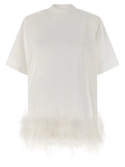 The Attico White Cotton Short Dress - IT42