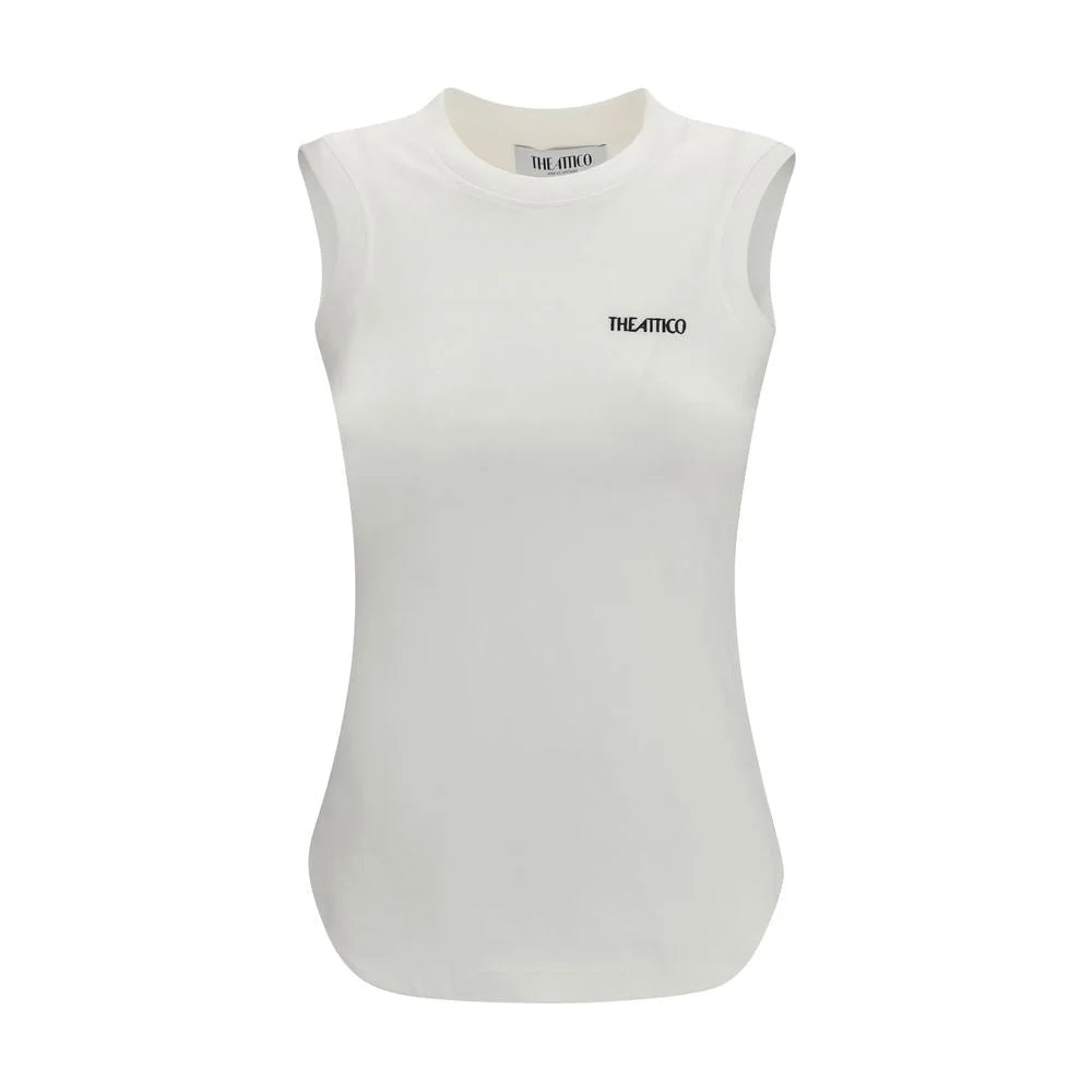 The Attico White Cotton Top
