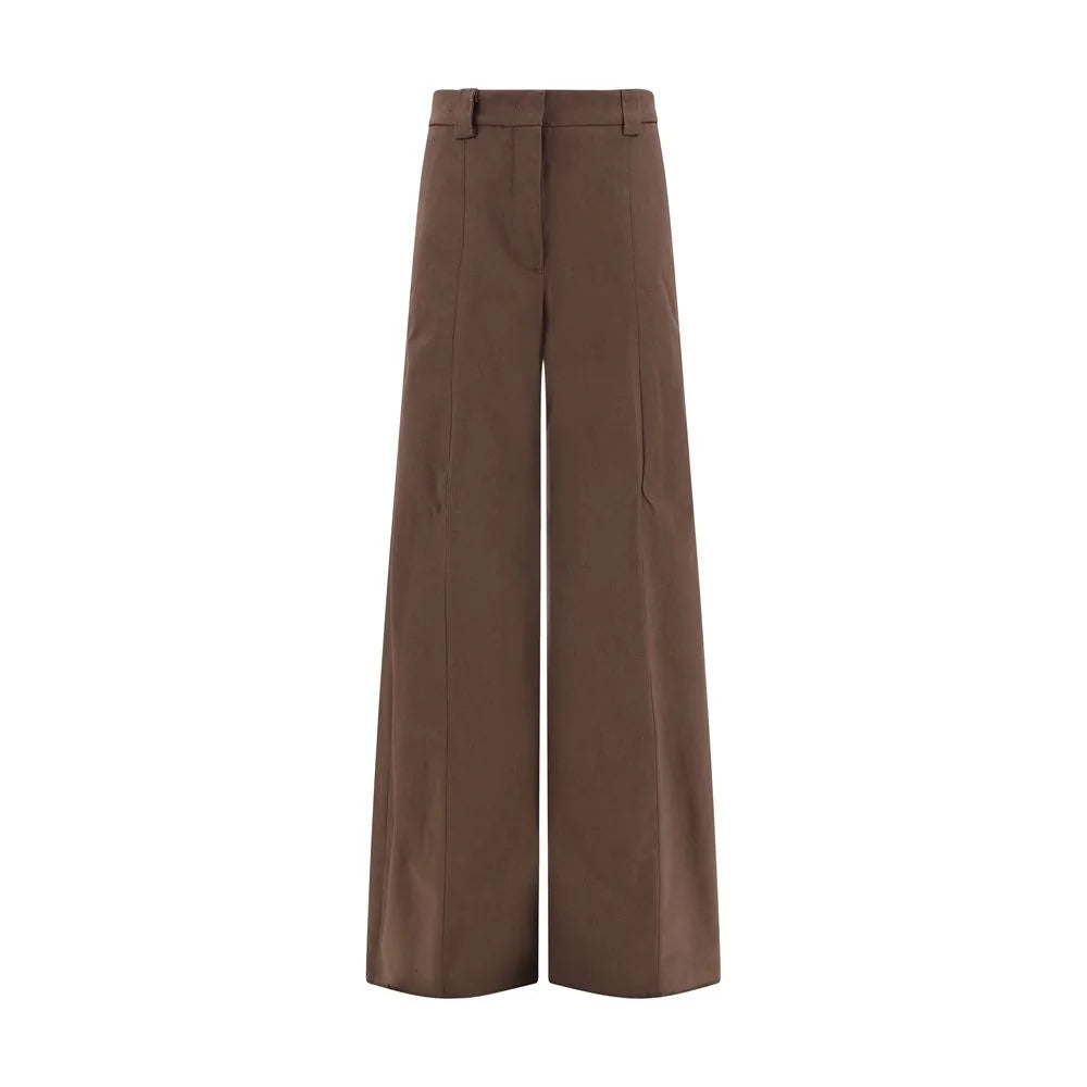 The Latest Brown Cotton Casual Pants - IT38 | S
