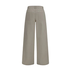 The Row Beige Cotton Relaxed Fit Jeans - 27