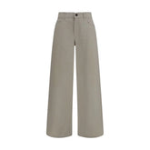 The Row Beige Cotton Relaxed Fit Jeans - 27