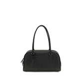 The Row Black Calf Leather Bos Taurus Shoulder Bag