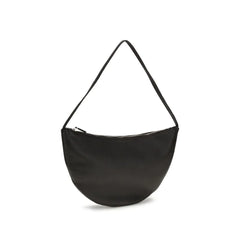 The Row Black Calf Leather Bos Taurus Shoulder Bag