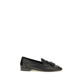 The Row Black Calf Leather Bos Taurus Slip-On Loafers - EU36/US6