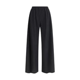 The Row Black Fleece Wool Casual Pants - 4