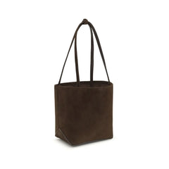 The Row Brown Calf Leather Bos Taurus Handbag