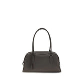 The Row Brown Calf Leather Bos Taurus Shoulder Bag