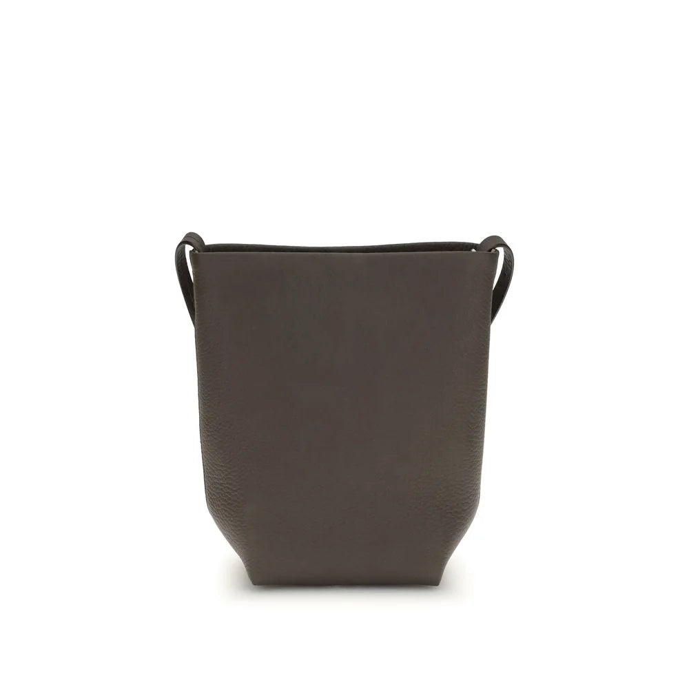 The Row Brown Calf Leather Bos Taurus Shoulder Bag
