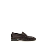 The Row Brown Calf Leather Bos Taurus Slip-On Loafers - EU37/US7