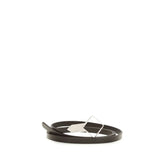 The Row Brown Calf Leather Bos Taurus Thin Belt - UNI