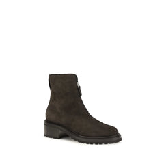 The Row Brown Suede Leather Ankle Boots - EU41/US11