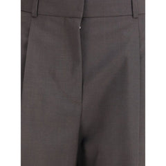 The Row Brown Wool Dress Pants - 6