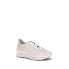 The Row Cream Calf Leather Bos Taurus Low Top Sneakers