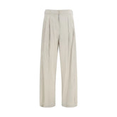 The Row Gray Silk Casual Pants - 6