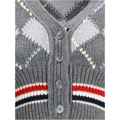 Thom Browne Argyle V-Neck Cardigan - IT40 | M