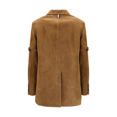 Thom Browne Beige Calf Leather Bos Taurus Coat - IT40 | M