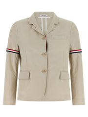 Thom Browne Beige Cotton Blazer - IT40