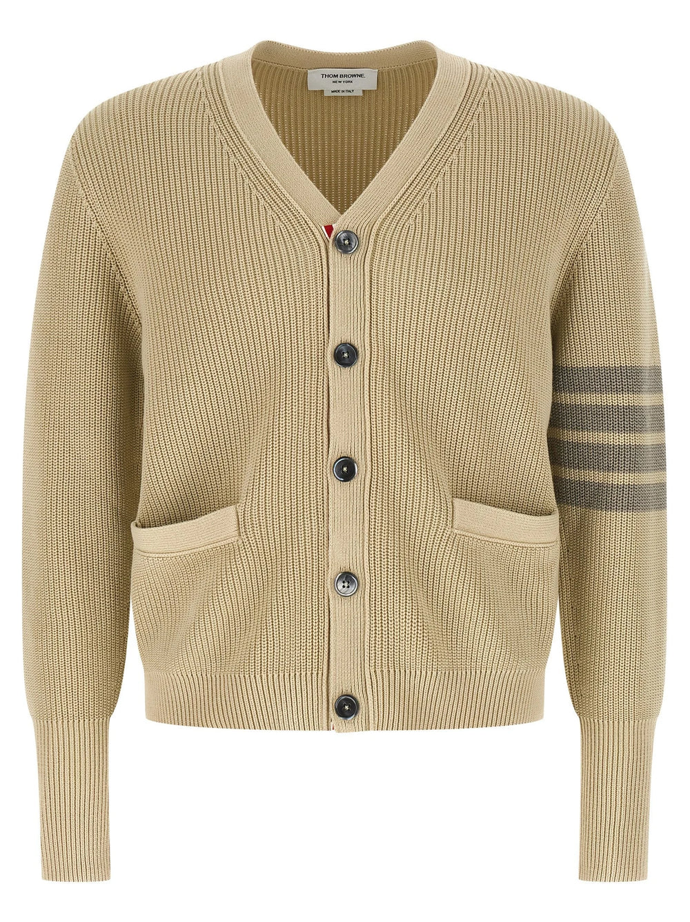 Thom Browne Beige Cotton Cardigan