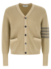 Thom Browne Beige Cotton Cardigan