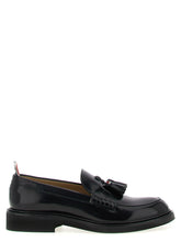 Thom Browne Black Calfskin Slip-On Loafers - EU39.5/US9.5