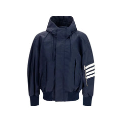 Thom Browne Black Cotton Shell Jacket