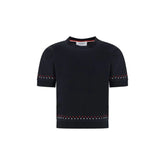 Thom Browne Black Cotton T-Shirt
