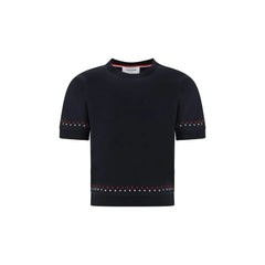 Thom Browne Cerné Bavlnene Tricko - IT42 | L