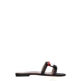 Thom Browne Black Leather Slippers Sandals