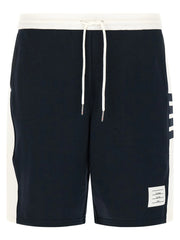 Thom Browne Blue Cotton Bermuda Shorts - 4