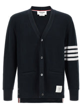 Thom Browne Blue Cotton Cardigan
