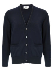 Thom Browne Blue Cotton Cardigan - 4