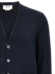 Thom Browne Blue Cotton Cardigan - 4