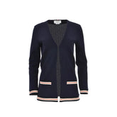 Thom Browne Blue Cotton Cardigan - 40