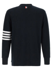 Thom Browne Blue Cotton Cardigan