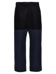 Thom Browne Blue Cotton Casual Pants - 3